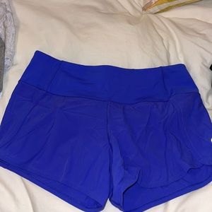 Blue size 6 lulu shorts - barely worn